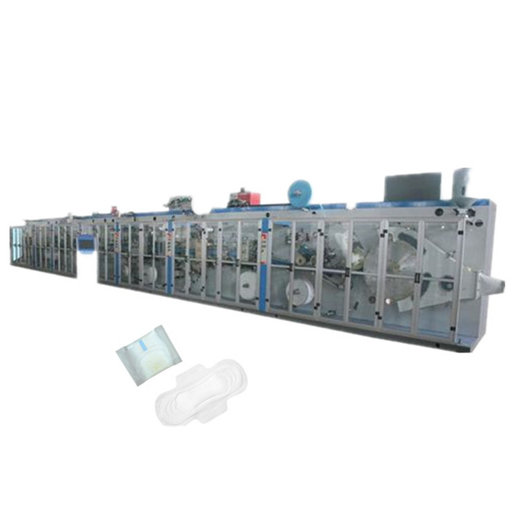 Máquinas de la línea de producción de almohadillas de servilletas sanitarias 