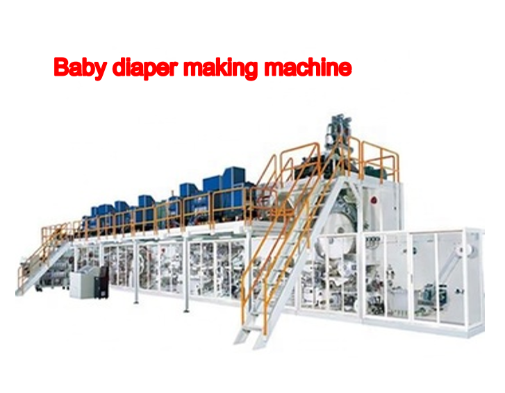Venta caliente de la máquina de fabricación de pañales para bebés usados ​​profesionales 