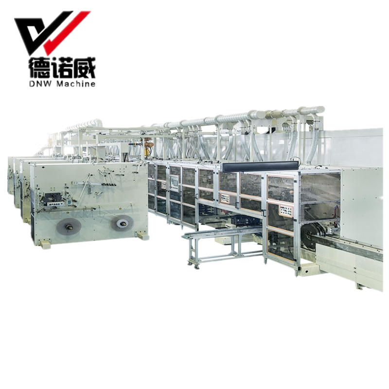 Máquina automática de fabricación de toallas sanitarias de ultrasonido de velocidad de producción estable de bajo costo 