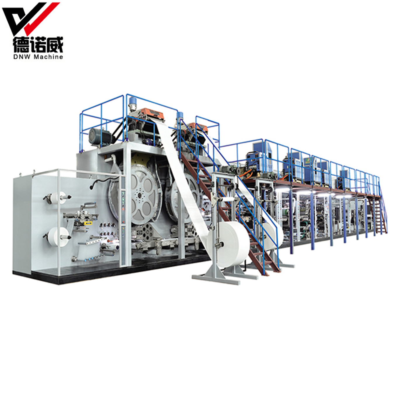 Fabricantes principales de absorción grande Línea de producción de pañales para adultos con servo completo Máquina para fabricar pañales para adultos 
