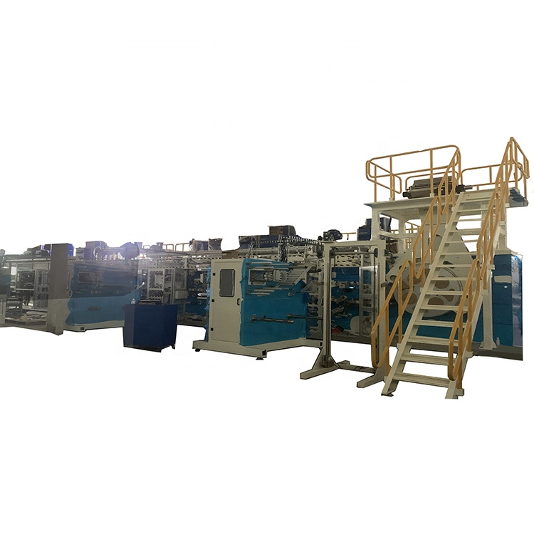 Suministro de fábrica, máquina de alta elasticidad para la fabricación de pañales para bebés, línea de producción 
